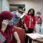 Menkes Tinjau Vaksinasi di RS Premier Bintaro