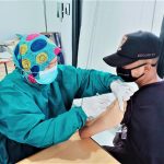 Vaksinasi bersama Pasar Modern Jaya